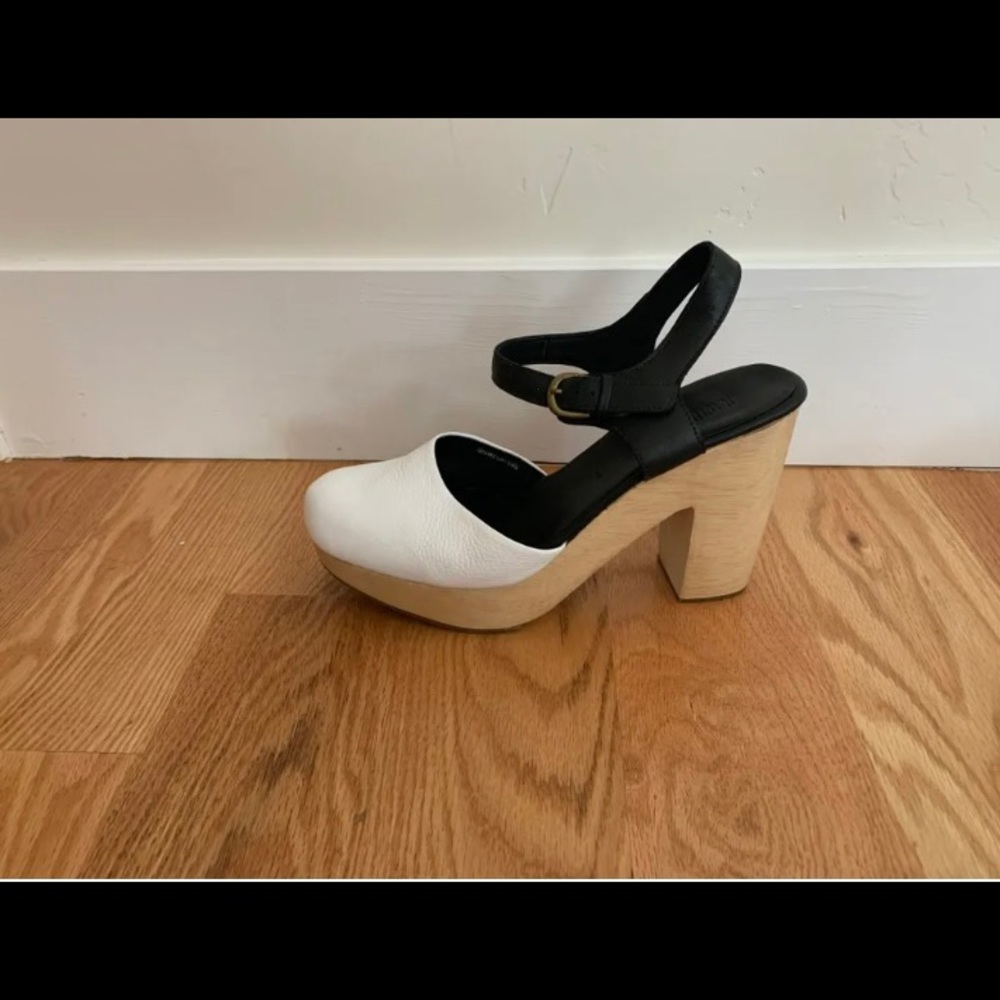 Rachel Comey Dekalb clogs heels black white 9 / 8.5
